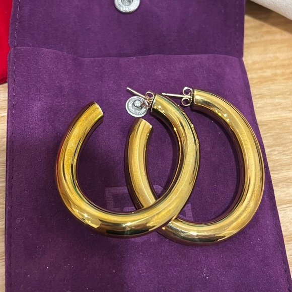 Big hoop earrings - Picture 3 of 4